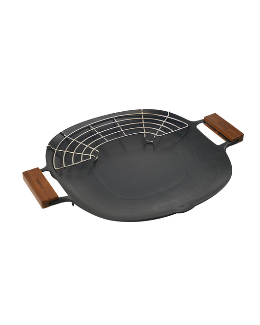 Electric and Fire Dual Purpose Grill Pan