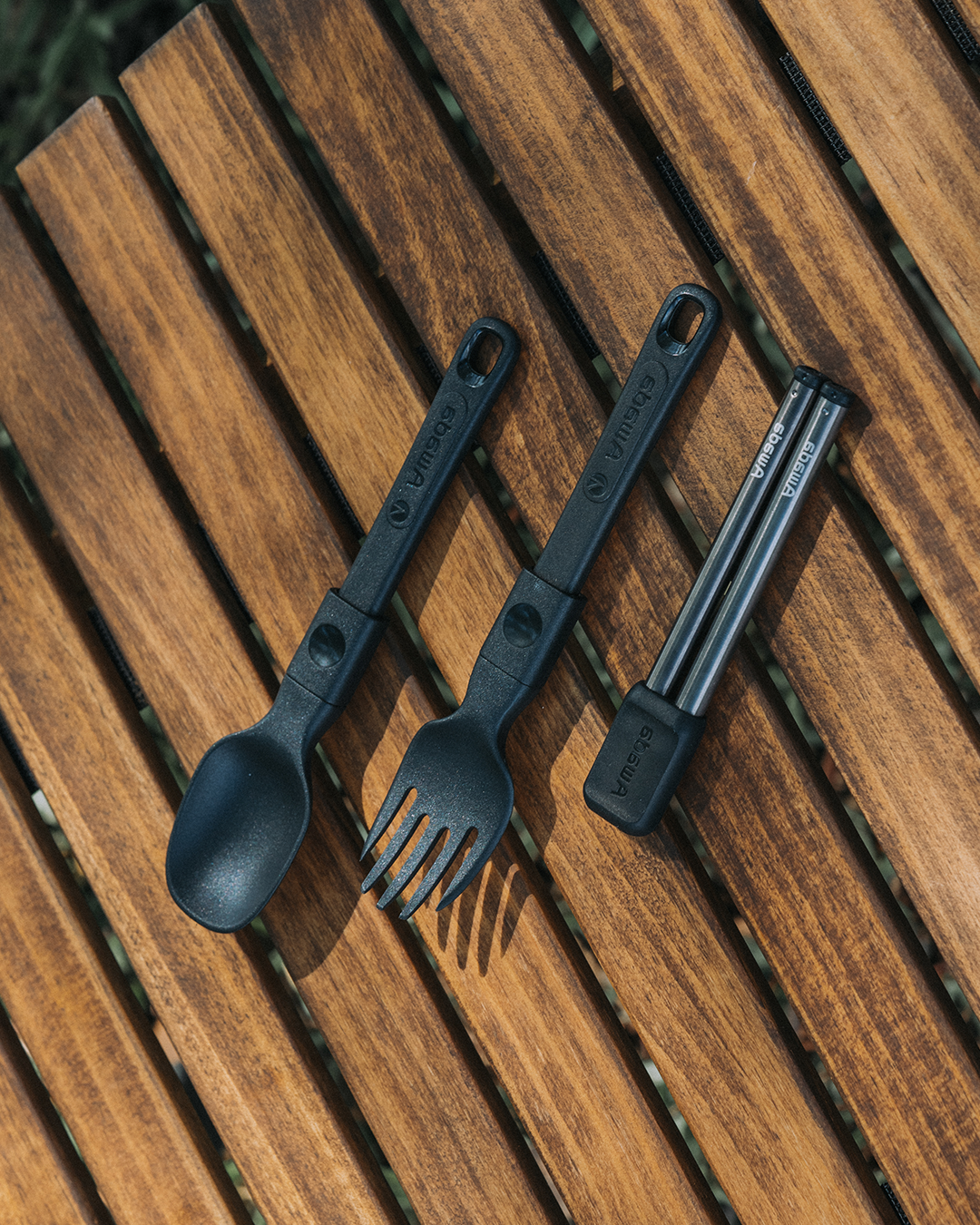 Camping Folding Fork and Spoon Set