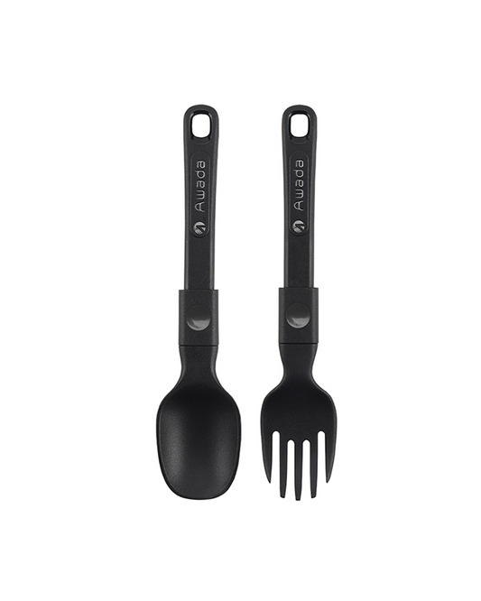 Camping Folding Fork and Spoon Set