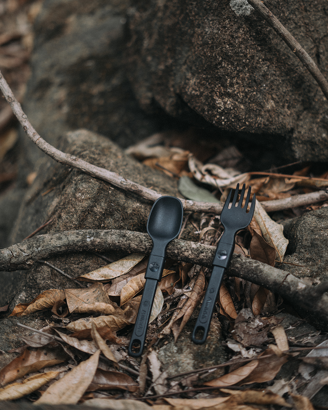 Camping Folding Fork and Spoon Set