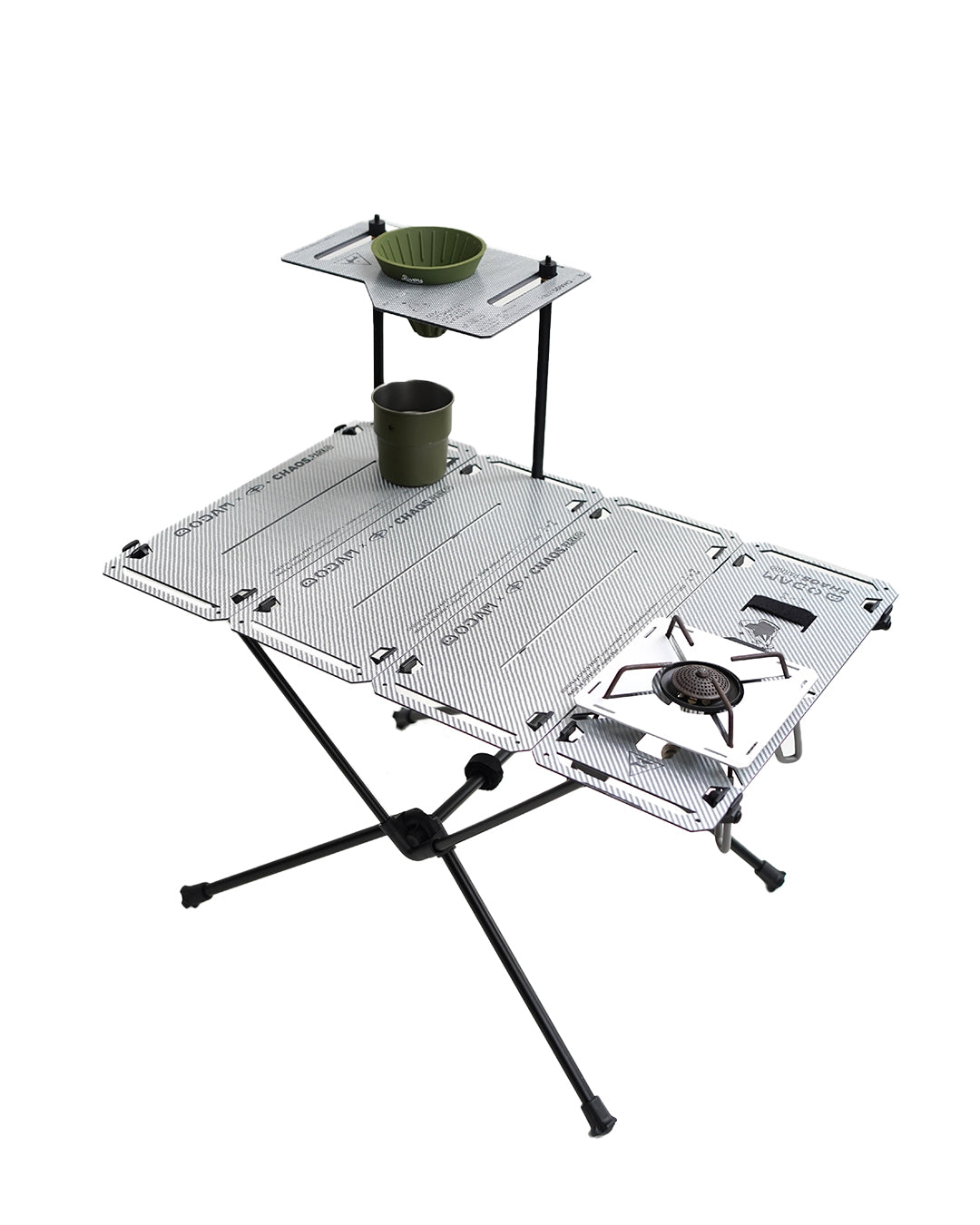 Chaos.Park Tactical Carbon Fiber Table Set Silver