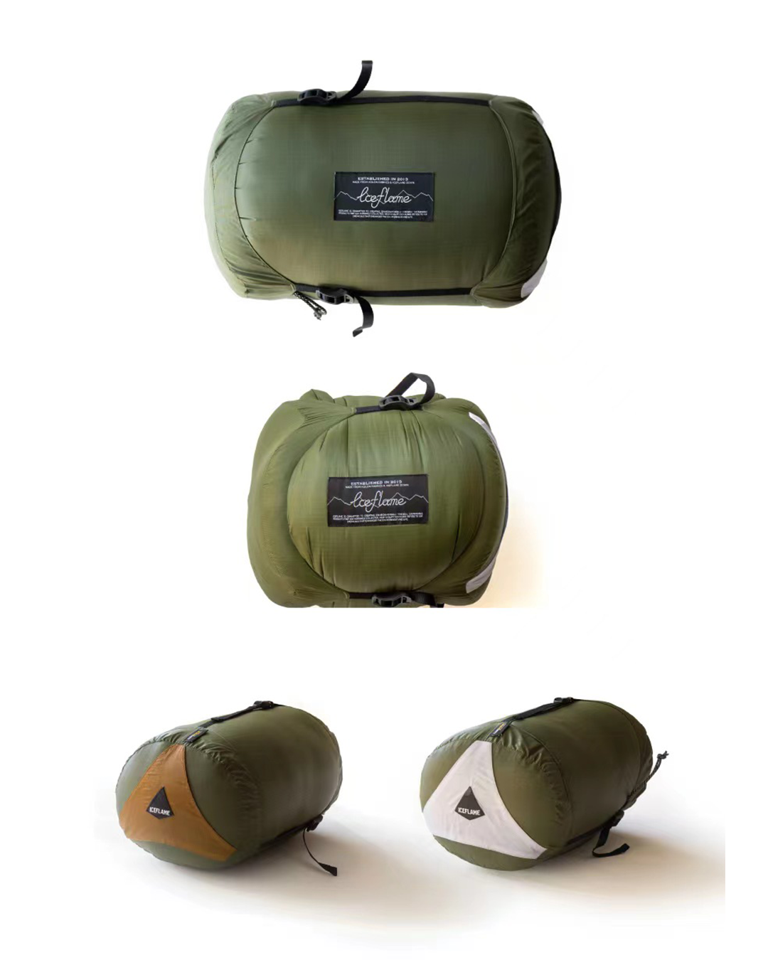 ultra-light ultra-small ice flame down quilt sleeping bag with good looking and creative design