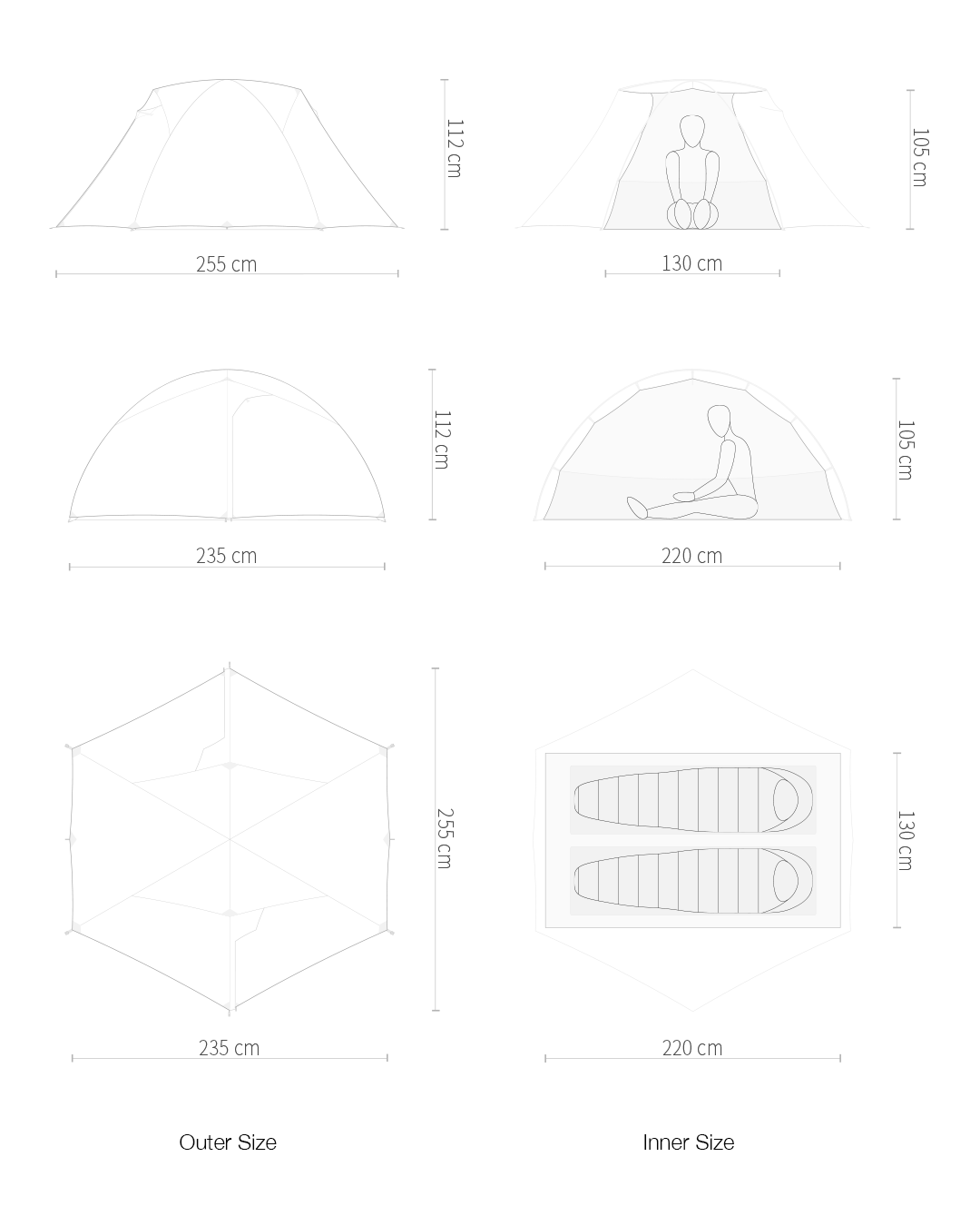 TFS Tents Gemini 2 Person Tent