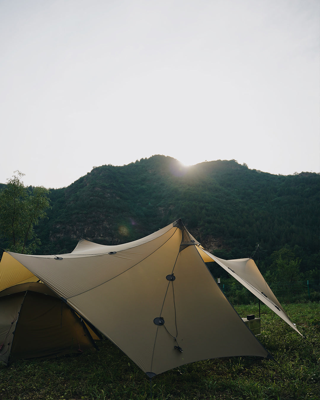 pretents bealock Desert Yellow tents tfs tents tarp outdoor shelter solo camping lightweight inner tent  large shelter large tarp giant tarp luxury tent luxury tarp